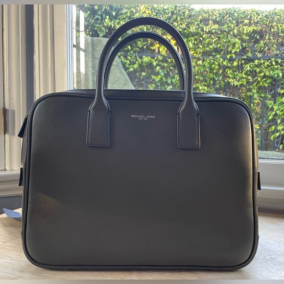 Michael Kors Olive Green Laptop Bag, EUC - Picture 2 of 14